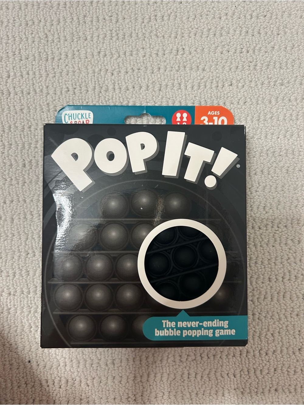 NWT Pop It! Bubble Popping Game - Black